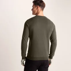 Mellor Mens Supersoft Cotton Rich Sweat - Dark Khaki