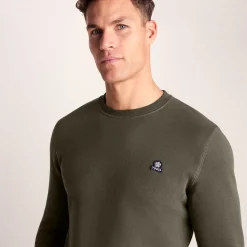 Mellor Mens Supersoft Cotton Rich Sweat - Dark Khaki