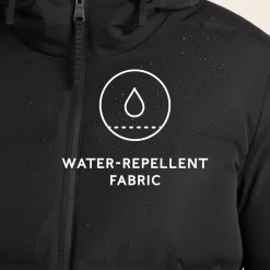 Menka Mens Shower Resistant Insulated Jacket - Black