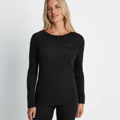 Meru Womens Cashmere Touch Base Layer Set - Black