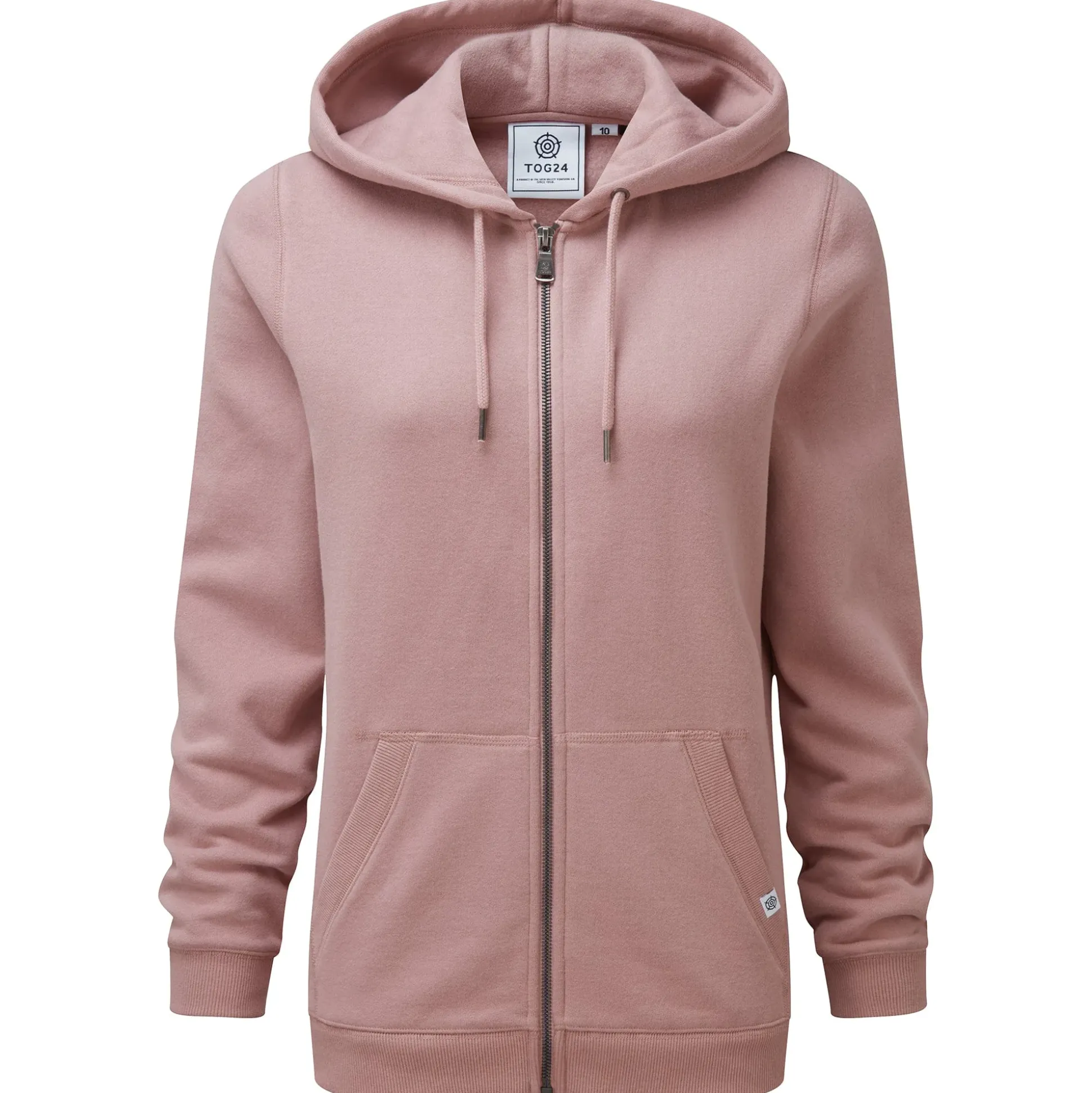 Mia Womens Supersoft Zip Hoody - Faded Pink
