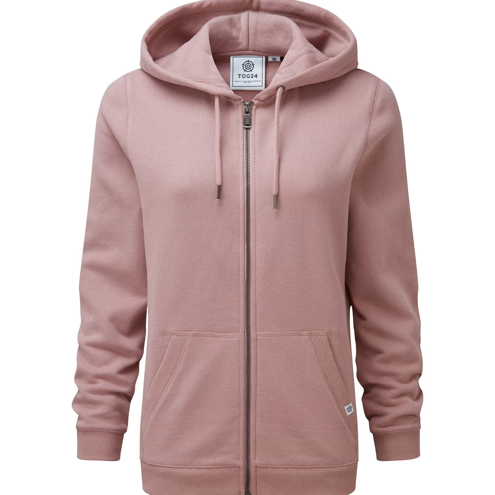 Mia Womens Supersoft Zip Hoody - Faded Pink