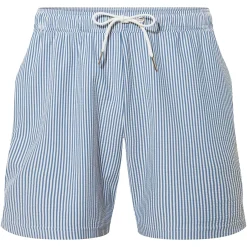 Micah Mens Swimming Shorts - Pastel Blue Stripe
