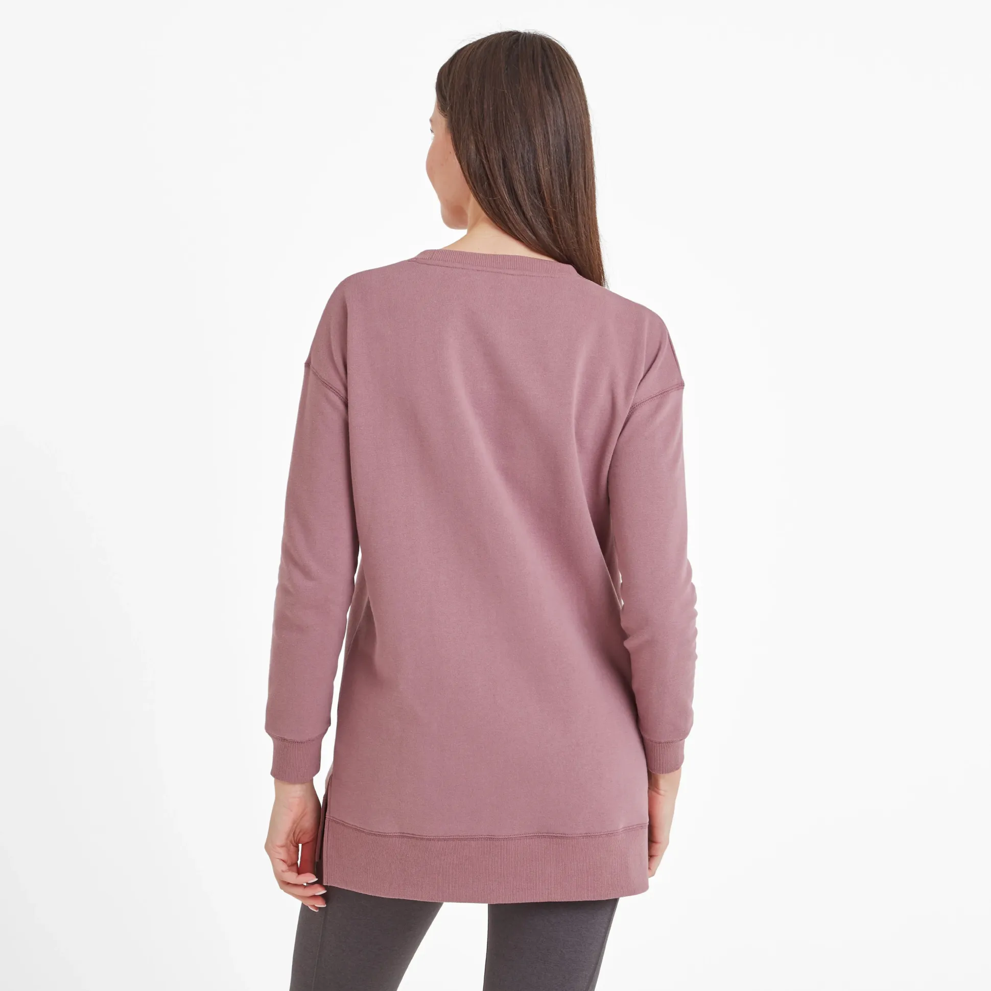 Michelle Womens Cotton Blend Sweat - Mauve