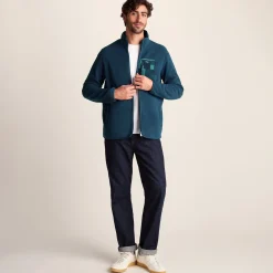 Miles Mens Relaxed Fit Microfleece Jacket - Inky Blue