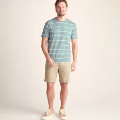 Morar Mens 100% Cotton Supersoft T-Shirt - Summer Sky Stripe