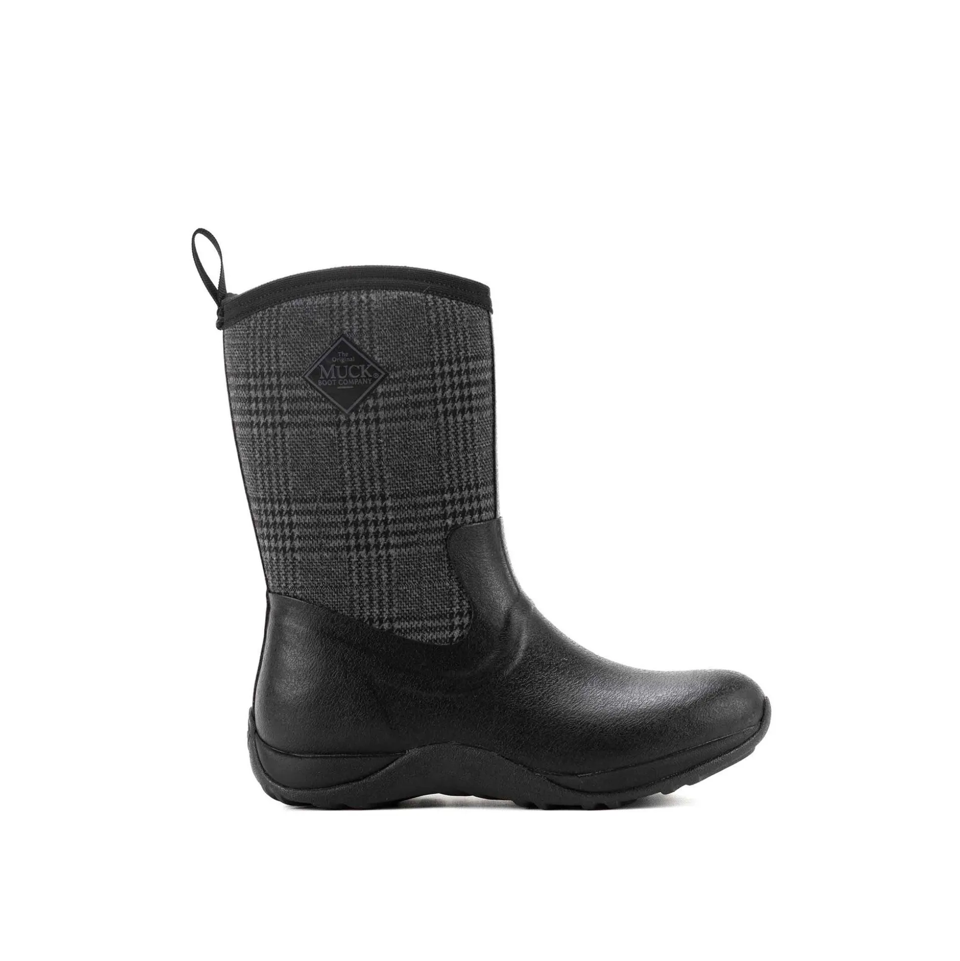 Muck Boots Arctic Weekend Pull On Wellington Boot Womens - Black/Plaid