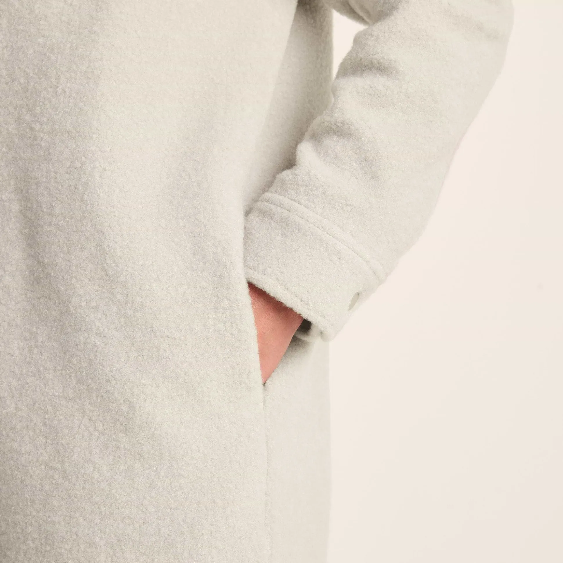Nayla Womens Long Shacket - Warm Cloud