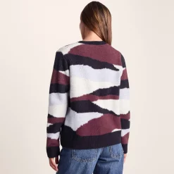 Niamh Womens Chunky Knitted Jumper - Landscape Knit