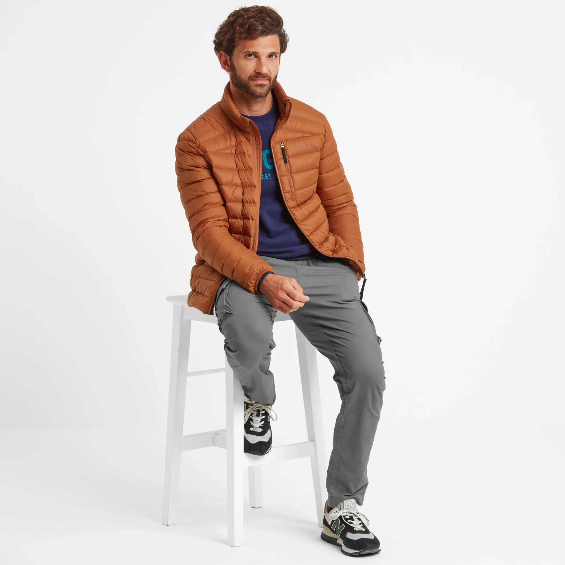 North Mens RDS Certified Down Jacket - Rust