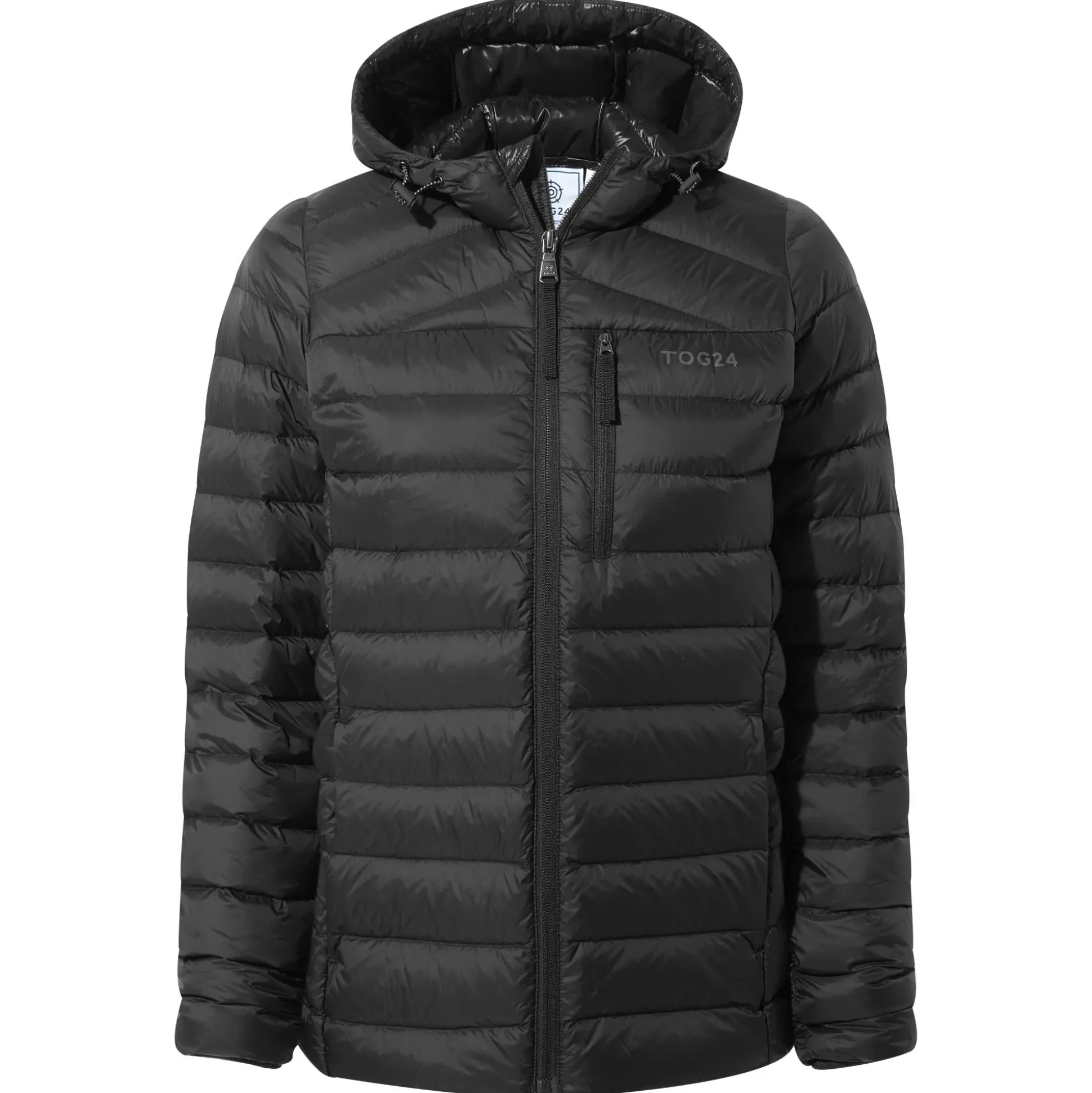 North Womens RDS Certified Down Hooded Jacket - Black