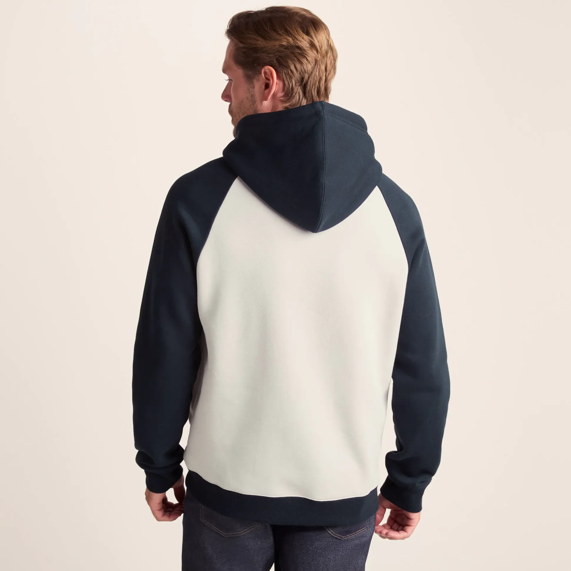 Noston Mens Supersoft Raglan Hoody - Dark Indigo