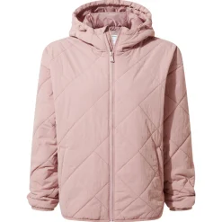 Orford Womens Hooded Packaway Padded Jacket - Faded Pink