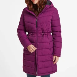 Orton Womens Padded Parka - Purple Berry