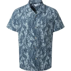 Otto Mens Short Sleeve Shirt - Night Sea Print