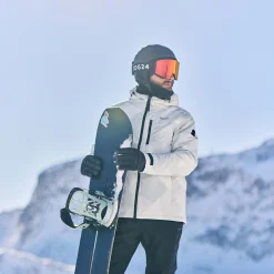 Palisade Mens Ski Jacket - Light Grey Camo