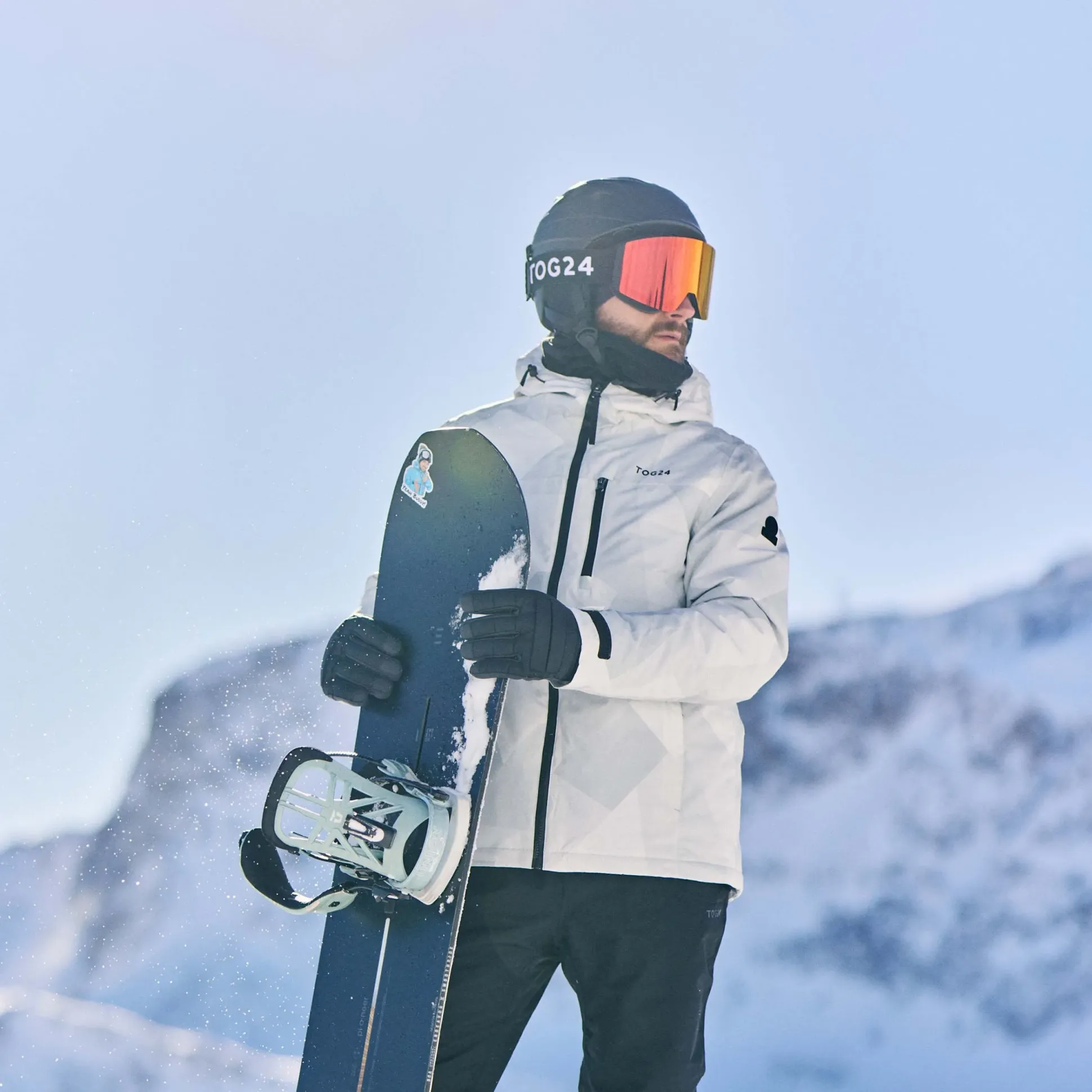 Palisade Mens Ski Jacket - Light Grey Camo