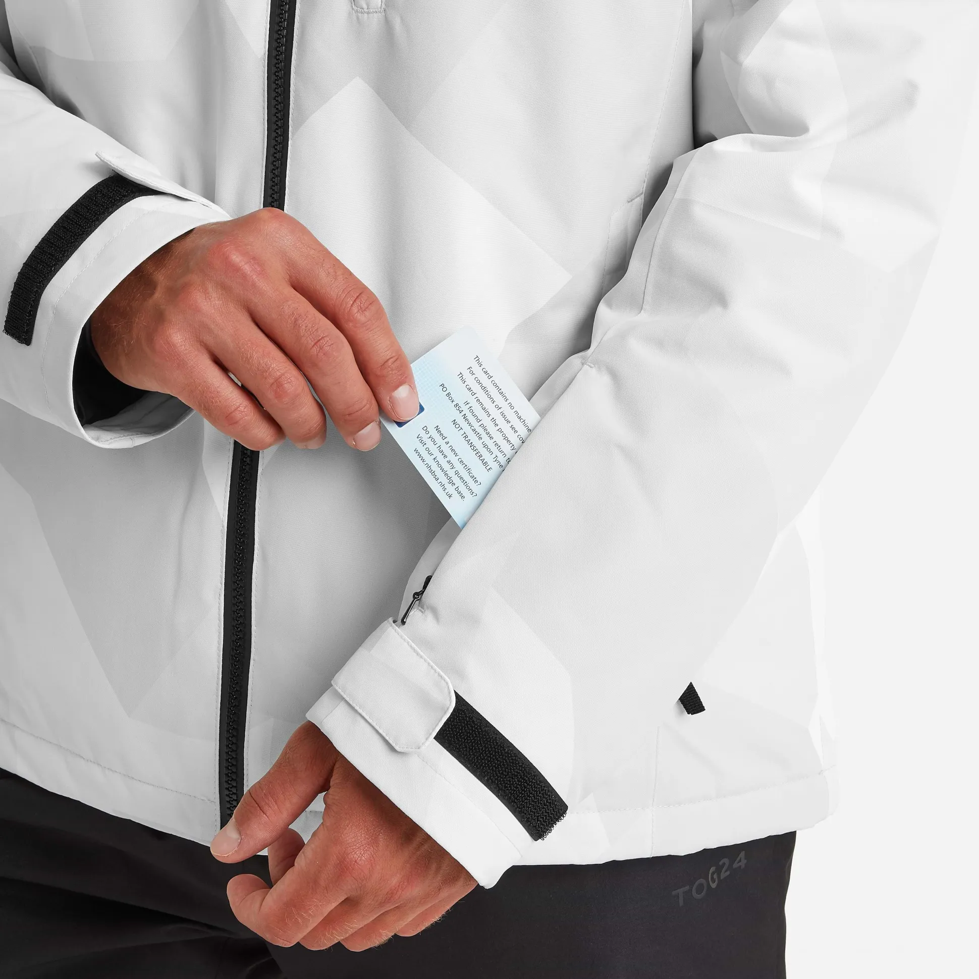 Palisade Mens Ski Jacket - Light Grey Camo