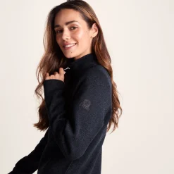 Pearson Womens Knitlook Quarter Zip Fleece - Dark Indigo Marl