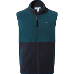 Pensford Mens Microfleece Gilet - Dark Indigo/Petrol Green