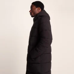 Preece Mens Long Shower Resistant Insulated Jacket - Black