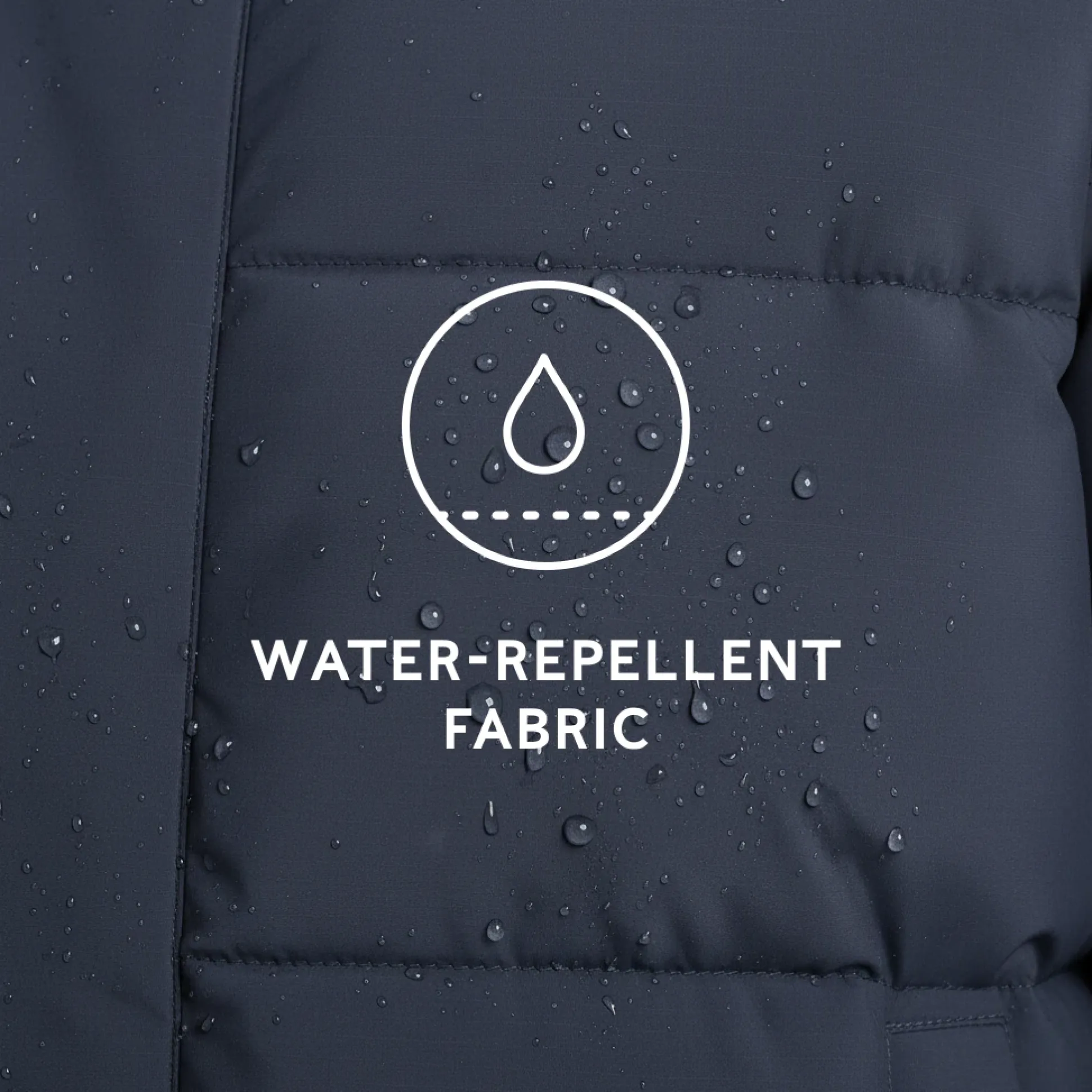 Preece Mens Long Shower Resistant Insulated Jacket - Dark Indigo
