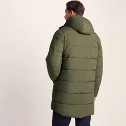 Preece Mens Long Shower Resistant Insulated Jacket - Khaki