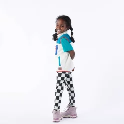 Racka Kids Shaun the Sheep Legging - Black Woolly Checkerboard