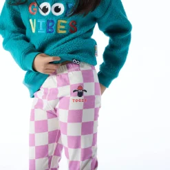 Racka Kids Shaun the Sheep Legging - Pink Woolly Checkerboard