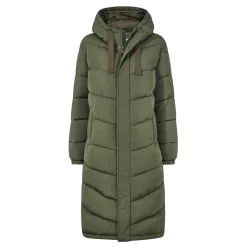 Raleigh Womens Long Insulated Jacket - Khaki