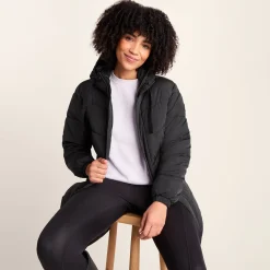 Raleigh Womens Long Insulated Jacket - Washed Black