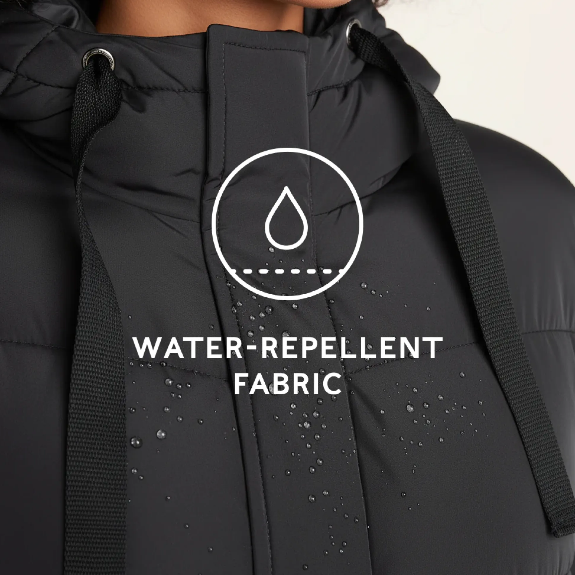 Raleigh Womens Long Insulated Jacket - Washed Black