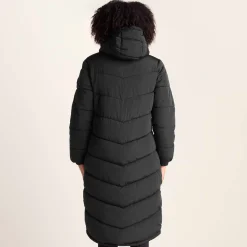 Raleigh Womens Long Insulated Jacket - Washed Black