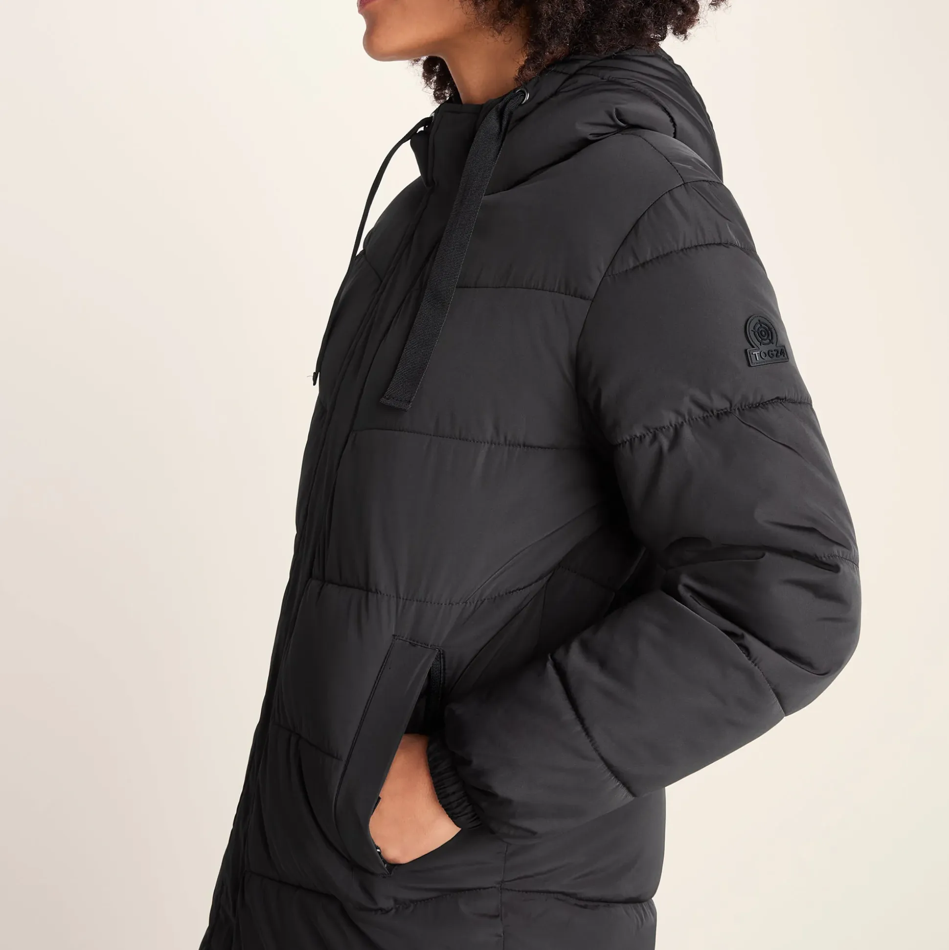 Raleigh Womens Long Insulated Jacket - Washed Black