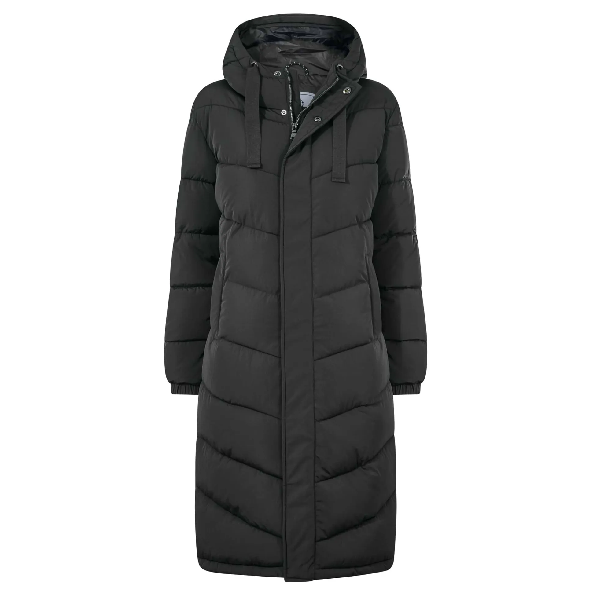 Raleigh Womens Long Insulated Jacket - Washed Black