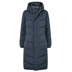 Raleigh Womens Long Insulated Jacket - Washed Blue