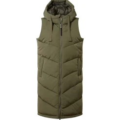 Ranskill Womens Long Insulated Gilet - Khaki
