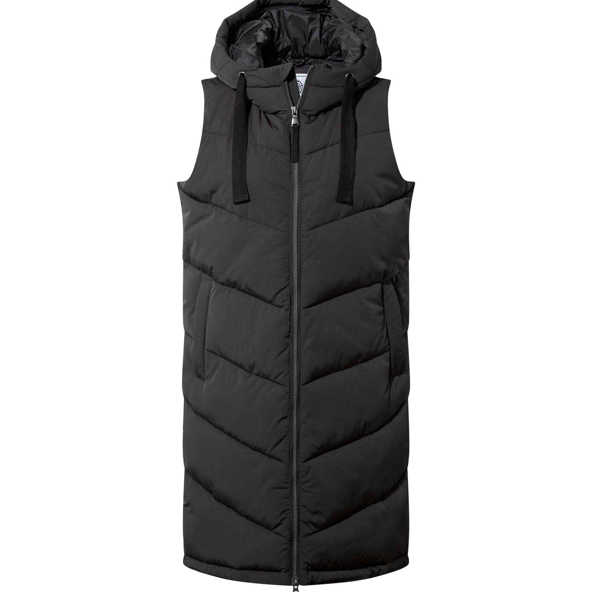 Ranskill Womens Long Insulated Gilet - Washed Black
