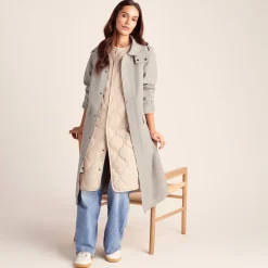 Remi Womens Classic Waterproof Car Coat - Cool Beige