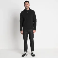 Revive Mens Quarter Zip Fleece - Black