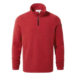 Revive Mens Quarter Zip Fleece - Chilli Red