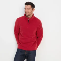 Revive Mens Quarter Zip Fleece - Chilli Red
