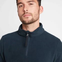 Revive Mens Quarter Zip Fleece - Dark Indigo