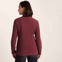 Revive Womens Fleece Jacket - Burgundy