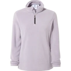 Revive Womens Quarter Zip Fleece - Lavender Grey