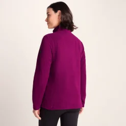 Revive Womens Quarter Zip Fleece - Purple Berry