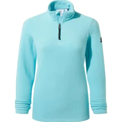 Revive Womens Quarter Zip Fleece - Shore Blue