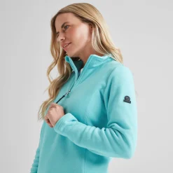 Revive Womens Quarter Zip Fleece - Shore Blue