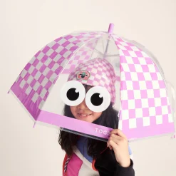 Romney Kids Shaun the Sheep Umbrella - Pink White Checkerboard