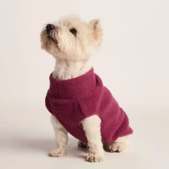Rover Sherpa Dog Coat S - Washed Burgundy